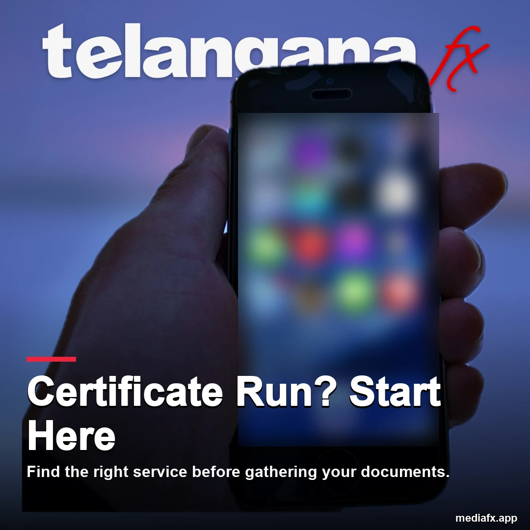 Certificate Run? Start Here — representative file photograph.